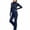 Navy#1, variant on Hzzrkos Girls Casual Athletic Solid Color Stand Collar Long Sleeve Full Zip Jacket and Flared Pants Tracksuit Set Running Fitness Outfit Activewear Lounge Set Light Blue#1