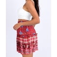 thumbnail image 3 of Femmes Été Mignon Taille Haute Jupe Volants Imprimé Floral Swing Plage M., 3 of 8