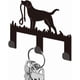 thumbnail image 1 of Perchero de pared para correa de perro, de hierro negro, con 3 ganchos, para llaves, pequeño, para guardar bolsos, decorativo para la entrada., 1 of 9