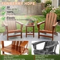 thumbnail image 2 of FUNBERRY Folding Adirondack Chairs Set of 4, HDPE Stable Gun-Leg Design Fire Pit Chairs with Cupholder All Weather for Outside, 2 of 8