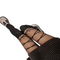 thumbnail image 4 of Collants Chaussettes pour Femmes Attrayants, Leggings Transparents à Bandage, Bas en Maille avec Nœuds, 4 of 4