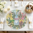 thumbnail image 4 of Swiftyle 2 Pcs Easter Bunny Egg Table Placemats Set Holiday Dining Decorations Washable Place Mats(36cm), 4 of 9
