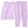 thumbnail image 3 of Girls 2 Piece Pajama Set Cute Print Sleepwear Soft Long Sleeve Top And Pants Matching Nightwear Outfit For Toddlers Kids Children 2 To 10 Years Old, 3 of 3