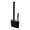 Black, variant on Dual Head Silicone Toilet Brush with Ventilated Holder, Wall Mount No Water Stagnation Bathroom Toilet Cleaner Brush for Toilet Rim, Sink & BathtubProduct TitleDual Head 5.51*3.94*1.57 Inch