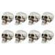 thumbnail image 1 of 8pcs Halloween Props de miedo calaveras pequeñas modelo de cráneo pequeño decoración de calaveras falsas para fiesta, 1 of 8