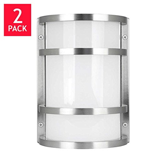 Feit Electric LED Wall Sconce Indoor/Outdoor (2 Pack) Brushed Nickel