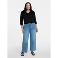thumbnail image 6 of Time and Tru Women's Wide Leg Utility Trousers, 31" Inseam, Sizes 0-20, 6 of 6