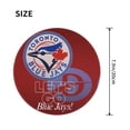 thumbnail image 4 of Toronto Baseball Round Non-Slip Rubber 2 PCS 8in Mouse Pad 3mm Thick Polyester Surface for Office Gaming PC, Bluebird Mouse Pad LS52, 4 of 7