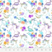 Create It 18x21 Cotton Unicorn Glitter Precut Sewing & Craft Fabric Bundle, Multicolor 15 Piece