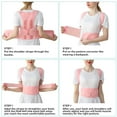 thumbnail image 4 of Ladies and gentlemen's back support posture corrector, upper and lower back support straps, shoulder straightener, adjustable full back support, upper and lower back pain, 4 of 7