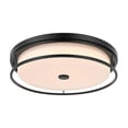 thumbnail image 3 of Luminaria Living District Kolson LED de doble anillo de 20 pulgadas, color negro, 3 of 8