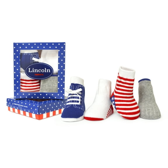 Trumpette Baby Boys Lincoln Socks, 4-Pack