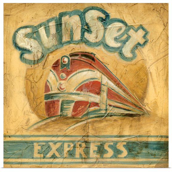 Great BIG Canvas | Rolled Ethan Harper Poster Print entitled Sunset Express