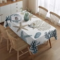 thumbnail image 4 of Coastal Coral Starfish Rectangle Tablecloth 60"x84",Waterproof Polyester Rectangle Table Cloth, Wipeable Spillproof Polyester Tablecloth for Dining, Camping, Indoor and Outdoor, 4 of 5