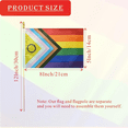 thumbnail image 2 of 200 Pack Intersex Progress Gay Pride Stick Flag Small Mini Rainbow Hand Held LGBTQ Flags,5x8 Inch,200x small Rainbow stick flags,Photo Color, 2 of 6