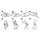 thumbnail image 3 of Juguete de rompecabezas de alambre ANGGREK 8 piezas metal 70# acero, 3 of 7
