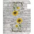 thumbnail image 3 of Welcome Mailbox Covers Magnetic Sunflower Wooden You are My Sunshine Post Box Cover Wrapped Oversize 25.5x21 in for Garden Yard Decor, 3 of 6