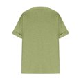 thumbnail image 4 of GERsome Womens Plus Size Tops V Neck Solid Color T Shirts Casual Loose Short Sleeve Tee Shirts S-5XL, 4 of 5