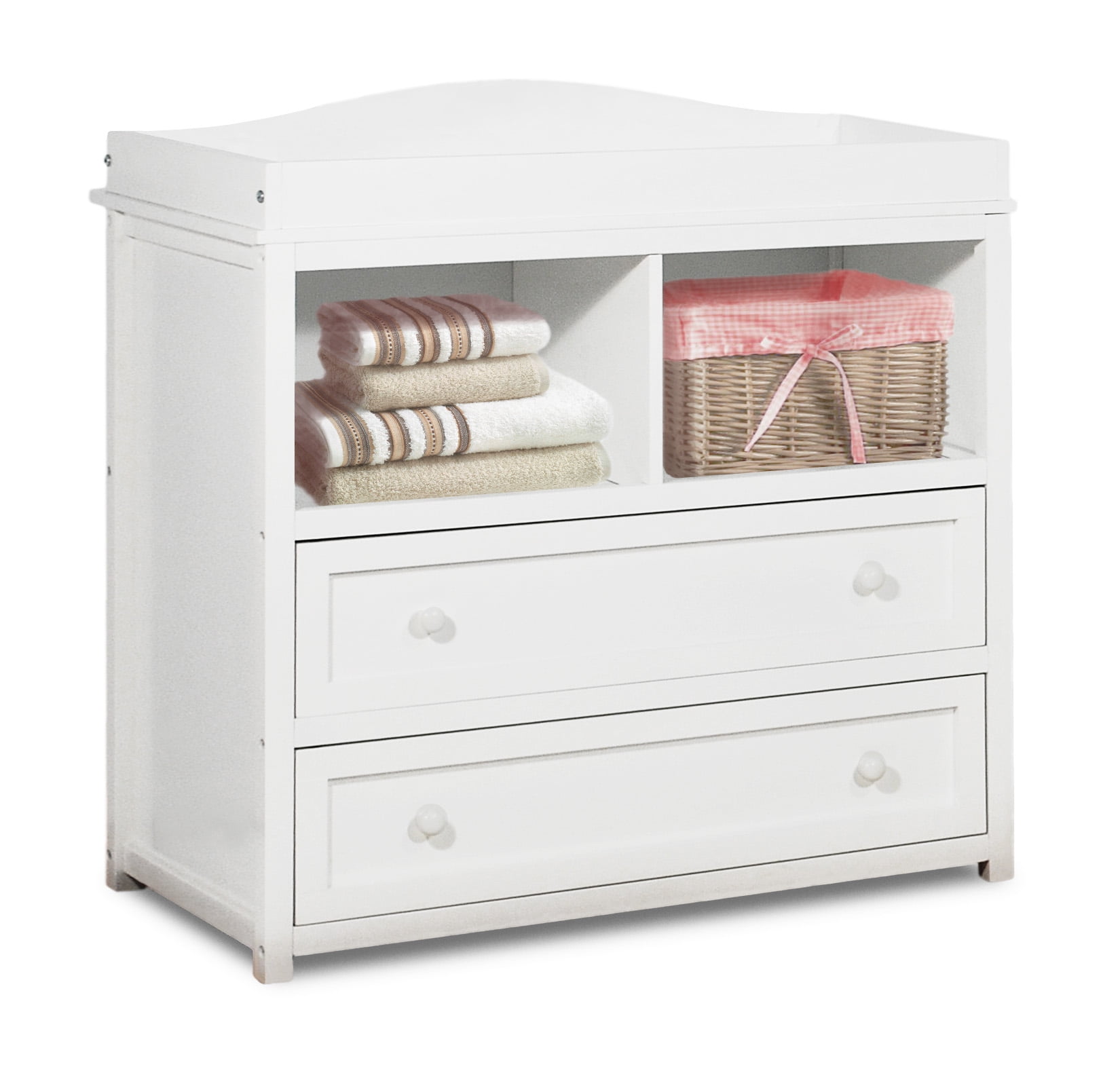 AFG Baby Furniture Leila 2-Drawer Changing Table White