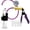 Purple + Gauge, variant on LeLuv® Ultima Penis Pump, Brass Handle w/ Black Silicone Grips, Clear Hose + Gauge | 4 Constriction Rings | 12" x 2.125" Vibrating Cylinder