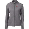 thumbnail image 2 of Women's Cutter & Buck  Heather Black Nebraska Huskers Adapt Eco Knit Recycled Full-Zip Jacket, 2 of 3
