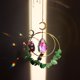 thumbnail image 4 of Atrapasueños de cristal para ventana, forma de arcoíris, atrapasol, prisma de bola de gota de lluvia grande Verde, 4 of 9