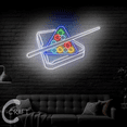 thumbnail image 2 of C-CRAFT Billiard Ball Table and Cue Neon Led Lights 33 inch for Billiard Pool Hall Decor, 2 of 5