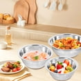 thumbnail image 4 of Homoyoyo 5Ud Bol Redondo De Acero Inoxidable Para Cocina Mezclar Duradero, 4 of 6
