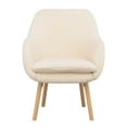 thumbnail image 5 of Convenience Concepts Take a Seat Charlotte Wingback Sherpa Accent Armchair, Sherpa Creme, All Ages, 5 of 11