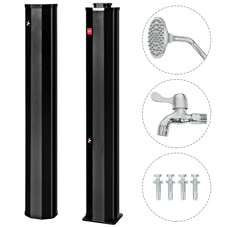 Outdoor solar shower with base online