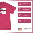 thumbnail image 4 of Tee Hunt Think Pink T-shirt Breast Cancer Awareness Pink Ribbon Men's Tee, Hot Pink, X-Large, 4 of 5