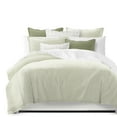 thumbnail image 1 of Basic Ticking Stripes Avocado Duvet Cover Set King, 1 of 5