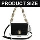thumbnail image 2 of Nuevo bolso cuadrado pequeño de color sólido de nicho, bolso de hombro de PU con cadena de moda, negro, 2 of 5