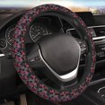 thumbnail image 3 of Lsque Colorful Hawaii Palms Ultra Soft Car Steering Wheel Cover for Women, Standard 15 inch Size for Truck Van SUV Auto, 3 of 8