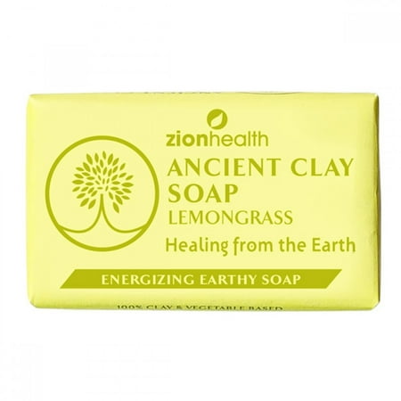 Ancient Clay Soap Lemon Grass Zion Health 6 oz Bar Soap