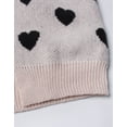 thumbnail image 4 of Women's Heart Knit Cardigan Sweater, V-Neck Long Sleeve Loose Fit Casual Knitwear for Fall and Winter, 4 of 9