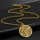 thumbnail image 4 of LIKGREAT-collar de Merkaba redondo de Color dorado, colgante de meditación, amuleto, joyería de acero inoxidable, regalos, 4 of 4