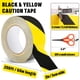 thumbnail image 2 of Cinta adhesiva Caution Tape Roll NUITPY de 5 cm x 61 m, cinta de seguridad negra y amarilla, 2 of 7