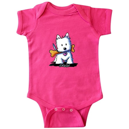 

Inktastic KiniArt Westie with Bone Gift Baby Boy or Baby Girl Bodysuit