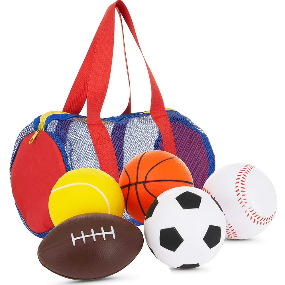 TOYIFY Foam Sports Balls for Toddlers and Kids 3.5" Perfect for Small