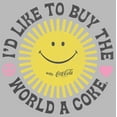thumbnail image 2 of Junior's Coca Cola Unity Sunshine Logo  Graphic Tee Athletic Heather X Large, 2 of 3