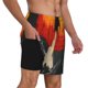 thumbnail image 2 of Balery Retro Space Rocket Launch Bañador para hombre, shorts de playa de secado rápido con entrepierna y forro de compresión-3X-Large, 2 of 6