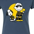 thumbnail image 3 of Peanuts - Charlie And Snoopy Skeleton - Juniors Fitted Graphic T-Shirt, 3 of 6