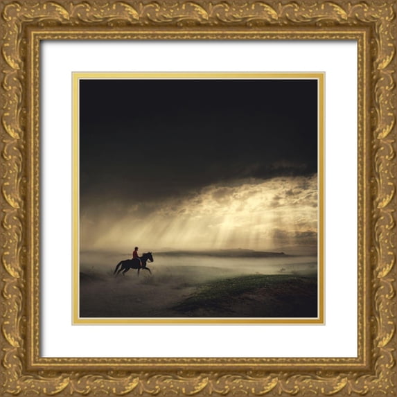 Taskin, Huseyin 20x20 Gold Ornate Wood Framed with Double Matting Museum Art Print Titled - Gateaway