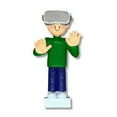 thumbnail image 4 of Personalized Blonde Boy with VR Headset Christmas Giftable Packaging-Ornaments by Elves, 4 of 9