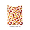 thumbnail image 3 of WDOBM Warm Blanket, Plush Blanket, Maple Leaf Pumpkin Flannel Sofa Throw Blanket, Flannel Blanket, Fall Pumpkin Throw Blanket for Sofa Throw Blanket, 3 of 6