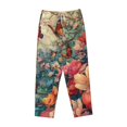 thumbnail image 4 of Goofa Butterflies In Blooming Garden Printed Soft Pajama Pants for Women, Wide Leg Comfy Casual Lounge Yoga Pants-Medium, 4 of 9
