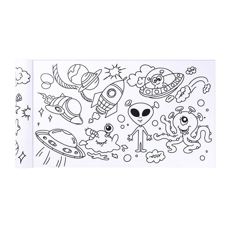 boozyer children's drawing roll paper for kids,coloring paper roll diy  painting color filling paper for kids, children's colo