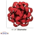 thumbnail image 3 of PMU Decorative Confetti Gift Bows 4-1/4 Inch Large Metallic Sparkle Red (12/Pkg) Pkg/1, 3 of 6