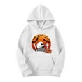 thumbnail image 5 of Craaazy Hoodies For Women Long Sleeve Hooded Sweatshirt Halloween Running Hooded Drawstring Tops With Pockets Gifts For Women, 5 of 5